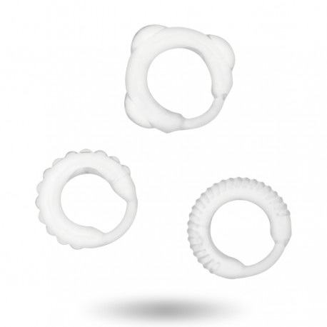 ADDICTED TOYS SET 3 ANILLOS PENE CLEAR