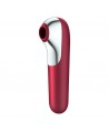 SATISFYER - VIBRATEUR ET ASPIRATION DUAL LOVE AVEC AIR PULSÉ ROUGE