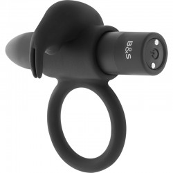 BLACKSILVER BURTON VIBRATING RING 10 MODES BLACK