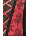 PASSION RUMBA CORSET NEGRO Y ROJO S/M