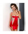 PASSION LORAINE CHEMISE TANGA ROJO S/M