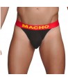 MACHO - MX084 JOCKSTRAP NEGRO TALLA M