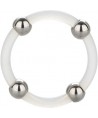 CALEXOTICS - BAGUE EN SILICONE PERLÉE ACIER L