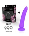 DELTA CLUB - TOYS ARNES + DONG SILICONE VIOLET 20 CM -O- 4 CM