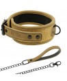 FETISH SUBMISSIVE ORIGIN - COLLIER CHAÎNE DOUBLÉE DE NÉOPRÈNE