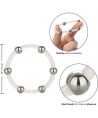 CALEXOTICS - BAGUE EN SILICONE PERLÉE ACIER XL