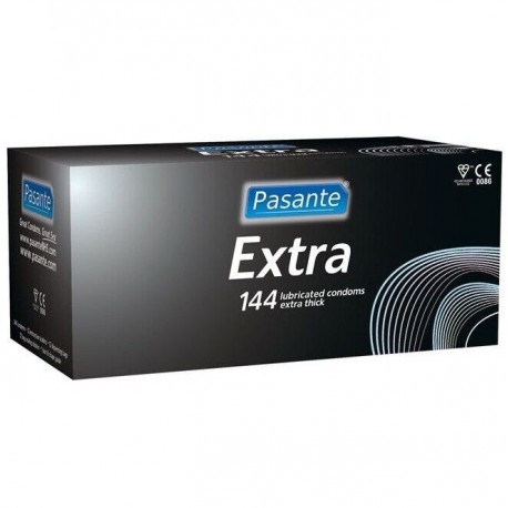 PASANTE - EXTRA PRÉSERVATIFS EXTRA ÉPAIS AVEC LUBRIFICATION SUPPLÉMENTAIRE 144 UNITÉS