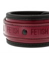 FETISH SUBMISSIVE DARK ROOM - MENOTTES EN CUIR VÉGAN AVEC DOUBLURE EN NÉOPRÈNE