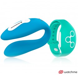WEARWATCH DUAL PLEASURE TECHNOLOGIE SANS FIL WATCHME INDIGO / AQUAMARINE