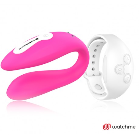 WEARWATCH - WATCHME VIBRATEUR DOUBLE TECHNOLOGIE FUCHSIA / NEIGE