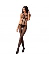 PASSION - WOMAN BS084 BODYSTOCKING NEGRO TALLA UNICA