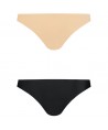 BYE BRA PACK 2 BRASILEÑAS NEGRAS Y BEIGE