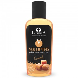 LUXURIA VOLUPTAS GEL DE MASSAGE COMESTIBLE EFFET CHAUFFANT - CARAMEL 100 ML
