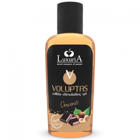 INTIMATELINE LUXURIA - VOLUPTAS GEL DE MASSAGE COMESTIBLE EFFET CHAUFFANT - CHOCONUT 100 ML