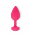 G-VIBE - FUNTOYS GPLUG VIBRATEUR ANAL RECHARGEABLE PETIT ROSE NÉON 3CM