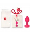 G-VIBE - VIBRATEUR ANAL RECHARGEABLE FUNTOYS GPLUG GRAND ROSE NÉON 3.9CM