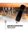 DOLCE VITA - VIBRATEUR RECHARGEABLE TROIS NOIR 7 VITESSES