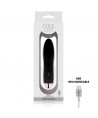 DOLCE VITA - VIBRATEUR RECHARGEABLE QUATRE NOIR 7 VITESSES