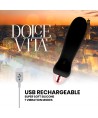 DOLCE VITA - VIBRATEUR RECHARGEABLE CINQ NOIR 7 VITESSES