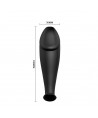 PRETTY LOVE - PLUG ANAL EN SILICONE FORME PÉNIS ET 12 MODES DE VIBRATION NOIR