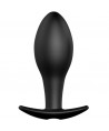 PRETTY LOVE - PLUG ANAL FORME DANCRE SILICONE 12 MODES DE VIBRATION NOIR