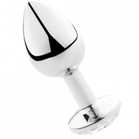 SECRETPLAY - PLUG ANAL TRANSPARENT ALUMINIUM 8 CM