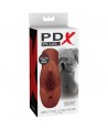 PDX PLUS - MASTURBATEUR VAGIN ET ANUS DOUBLE STROKER PERFECT PUSSY BRUN