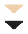 BYE BRA PACK 2 BRASILEÑAS NEGRAS Y BEIGE