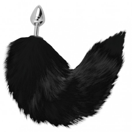 Darkness plug anal queue noir silver 8 cm