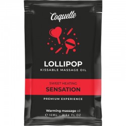 COQUETTE CHIC DESIRE LOLLIPOP HUILE DE MASSAGE KISSABLE SENSATION CHAUFFANTE 10 ML