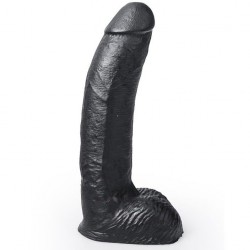 HUNG SYSTEM - GODE RÉALISTE COULEUR NOIR GEORGE 22 CM