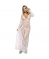 SUBBLIME VESTIDO LARGO MANGA LARGA BLANCO S/M