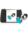 COQUETTE CHIC DESIRE PLUG ANAL METAL COULEUR BLEU TAILLE M 3.5 X 8CM