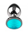 COQUETTE CHIC DESIRE PLUG ANAL METAL COULEUR BLEU TAILLE M 3.5 X 8CM
