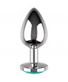 COQUETTE CHIC DESIRE PLUG ANAL METAL COULEUR BLEU TAILLE M 3.5 X 8CM