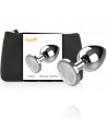 COQUETTE CHIC DESIRE - PLUG ANAL METAL COULEUR BLANC TAILLE L 4 X 9CM