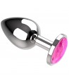 COQUETTE CHIC DESIRE PLUG ANAL METAL COULEUR ROSE TAILLE L 4 X 9CM