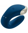 SATISFYER - VIBRATEUR DOUBLE LOVE LUXURY PARTNER BLEU