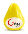 G-VIBE - OEUF MASTURBATEUR TEXTURÉ JAUNE RÉUTILISABLE