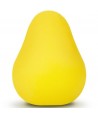 G-VIBE - OEUF MASTURBATEUR TEXTURÉ JAUNE RÉUTILISABLE