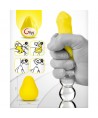 G-VIBE - OEUF MASTURBATEUR TEXTURÉ JAUNE RÉUTILISABLE