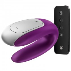 VIBRATEUR PARTENAIRE DOUBLE FUN SATISFYER - VIOLET