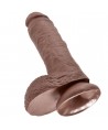 KING COCK - 8" PENE REALÍSTICO MARRÓN 20.3 CM