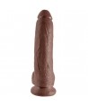 KING COCK - 9 GODE MARRON AVEC BOULES 22.9 CM