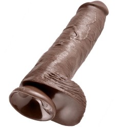 KING COCK 11" COQ MARRON AVEC BOULES 28 CM