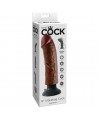 KING COCK - BITE VIBRANTE MARRON 20,32 CM