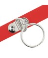 COQUETTE CHIC DESIRE - COLLIER CUIR VEGAN ROUGE FEMME ACCESSOIRE FÉTICHE