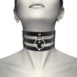 COQUETTE CHIC DESIRE - RAS DE COU EN CUIR VÉGAN STYLE FÉTICHE