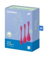 SATISFYER - ENSEMBLE ENTRAÎNEMENT YONI POWER 1 ROUGE