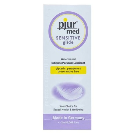 PJUR - MED LUBRIFIANT BASE EAU SENSITIVE GLIDE 2 ML